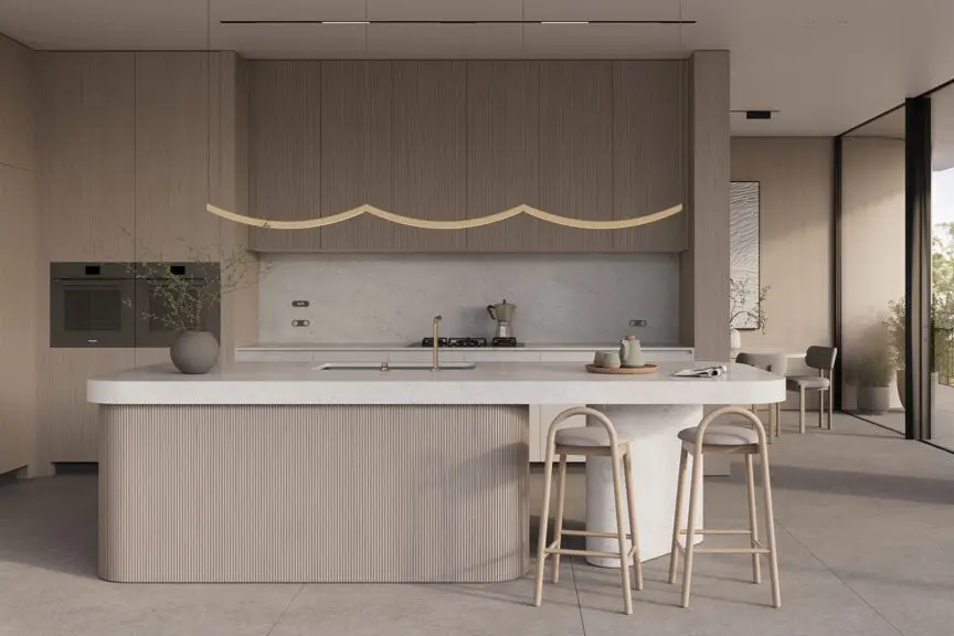 Zero Silica Engineered Stone Kitchen